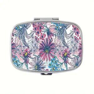 Boho Floral   Pill Case -  NEW